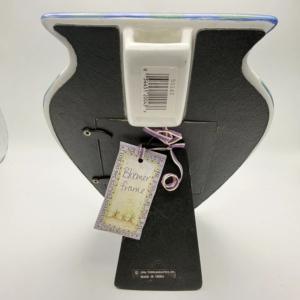 1996 Terracrafts Vase Desk BLOOMER Picture Frame for Flowers 2.5